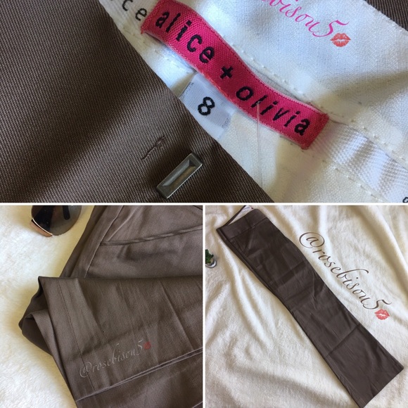 NEW! {ALICE + OLIVIA} silk dress pants - Picture 3 of 8